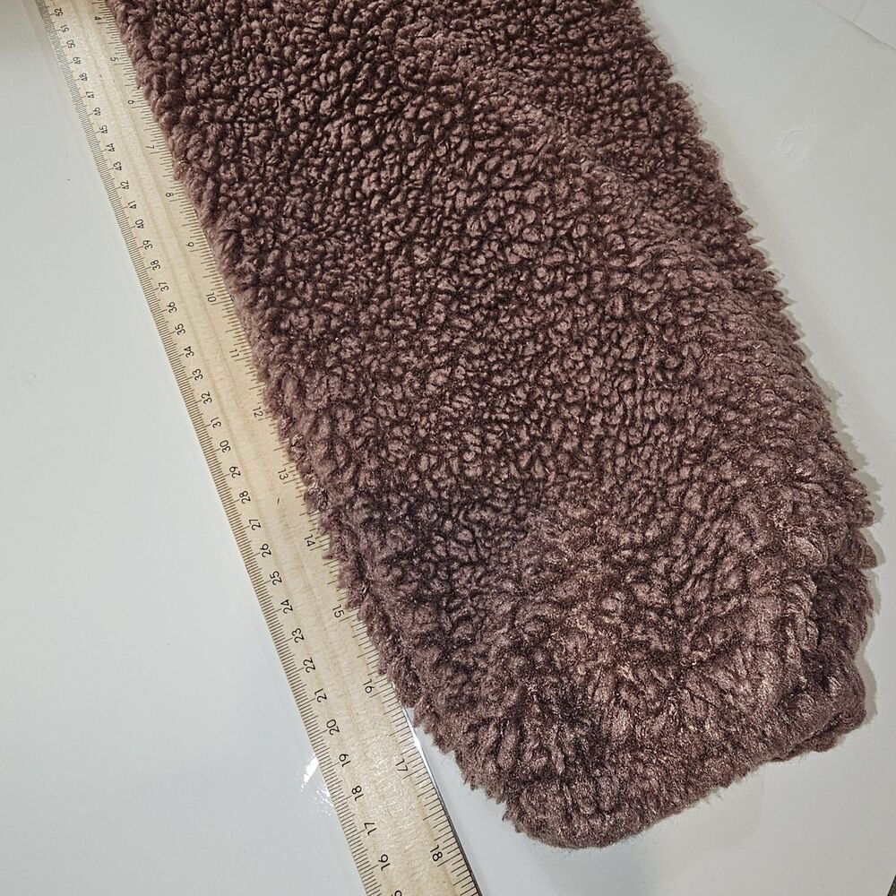 Lululemon Warmth Restore Sherpa Long Pullover Funnel Neck Sweater Smokey Topaz 6 - Picture 13 of 15